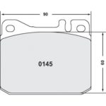 PFC 145 Z-bewerteter Bremsbelagsatz