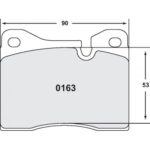 PFC 163 Z-bewerteter Bremsbelagsatz