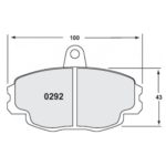 PFC 292 Z-bewerteter Bremsbelagsatz