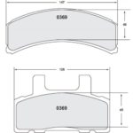 PFC 369 Semi Metallic Brake Pad Set