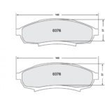 PFC 376 Semi Metallic Brake Pad Set