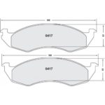 PFC 417 Z-bewerteter Bremsbelagsatz