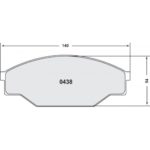 PFC 438 Z-bewerteter Bremsbelagsatz