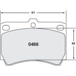 PFC 466 Carbon Metallic Bremsbelagsatz