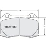 PFC 592 Race Pad Set - 83 Cmpd 17 mm