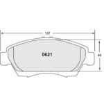 PFC 621 Z-bewerteter Bremsbelagsatz