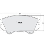 PFC 1404 Z-bewerteter Bremsbelagsatz