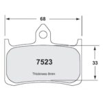 PFC 7523 Motorrad Pad Set - 10 Cmpd mm