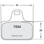 PFC 7534 Race Pad Set - 13 Cmpd 10 mm