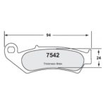 PFC 7542 Motorrad-Pad-Set - 10 Cmpd mm