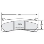 PFC 7570 Motorrad Pad Set - 90 Cmpd 09 mm