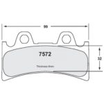 PFC 7572 Motorrad Pad Set - 10 Cmpd mm