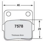 PFC 7578 Race Pad Set - 97 Cmpd 08 mm