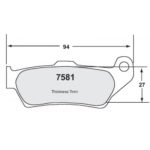 PFC 7581 Motorrad-Pad-Set - 10 Cmpd mm