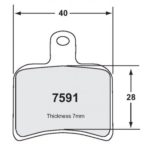 PFC 7591 Motorrad-Pad-Set - 97 Cmpd 07 mm