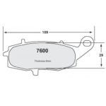 PFC 7600 Motorrad Pad Set - 10 Cmpd mm