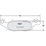 PFC 7601 Motorrad-Pad-Set - 95 Cmpd 08 mm