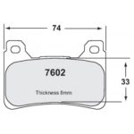 PFC 7602 Motorrad-Pad-Set - 10 Cmpd mm