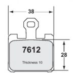 PFC 7612 Race Pad Set - 13 Cmpd 10 mm