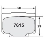 PFC 7615 Race Pad Set - 05 Cmpd 10 mm