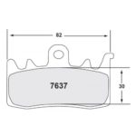 PFC 7637 Race Pad Set - 13 Cmpd 08 mm