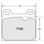 PFC 7705 Race Pad Set - 11 mm 14 mm