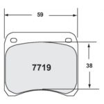 PFC 7719 Race Pad Set - 80 Cmpd 11 mm