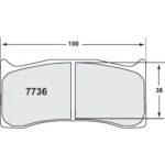 PFC 7736 Race Pad Set - 99 Cmpd 20 mm