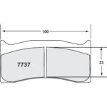 PFC 7737 Race Pad Set - 80 Cmpd 20 mm