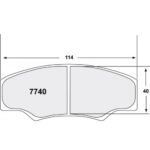 PFC 7740 Race Pad Set - 90 Cmpd 16 mm