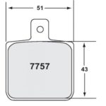 PFC 7757 Race Pad Set - 80 Cmpd 12 mm