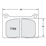 PFC 7765 Race Pad Set - 13 Cmpd 15 mm