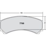 PFC 7768 Race Pad Set - 80 Cmpd 16 mm