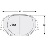 PFC 7861 Z-bewerteter Bremsbelagsatz