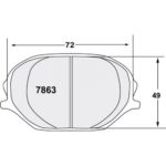 PFC 7863 Z-bewerteter Bremsbelagsatz