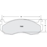 PFC 7868 Z-bewerteter Bremsbelagsatz