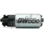 DeatschWerks DW65C-Serie, 265 l / h Kompaktkraftstoffpumpe mit Montageklammern und Installationskit für Subaru Legacy / WRX STi / Toyota GT 86