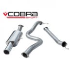 Cobra Sport 3 "Cat Back System (ohne Resonanz) Single Endrohr Fiesta Mk7 ST180 & ST200