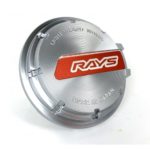 Rays Gramlights 57CR 57DR Mittelkappe Chrom - Rot