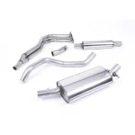 Milltek Sport MCXVW205 Resonated (Quieter) Manifold-Back Exhaust System with Polished Tip (For OE Manifold)