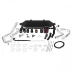 Mishimoto Ladeluftkühler-Kit für die Frontmontage, schwarzer Subaru STI 08-14