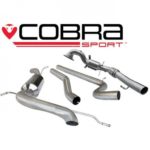 Cobra Turbo Back System (mit Sp / Cat & Non-Resonated) - Einzel-T / P-Sitz Ibiza Cupra / Boganegra 1.4 TSI