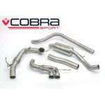 Cobra Sport Turbo Back Package (mit De-Cat & Non-Resonated) - Ibiza Cupra 1.8 TSI von Twin T / P.