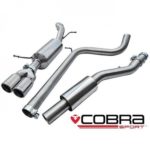 Cobra Cat Back System (Resonanz) - Enthält die Race Pipe Skoda Fabia VRS 1.4 TSI