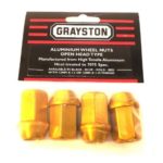 Grayston 12mm 1,5 Gold Aluminium Mutter offen