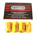 Grayston 12mm 1,25 Gold Aluminium Mutter offen