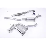 Milltek Sport SSXAU044 Resonated (Quieter) Turbo-Back Exhaust System with Hi-Flow Sports Catalyst with Polished Trims