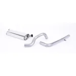 Milltek Sport SSXAU080 Non-Resonated (Louder) Cat-Back Exhaust System - Uses OE Trims