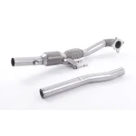 Large Bore Cast Downpipe with Race Cat (For Milltek Cat-back) SSXAU200R