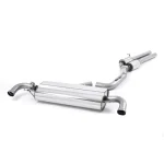 Milltek Sport SSXAU254 Resonated (Quieter) Cat-Back Exhaust System - Uses OE Trims